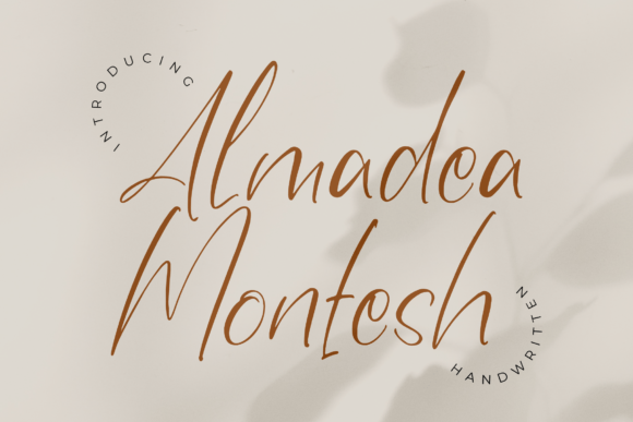 Almadea Montesh: A Handwritten Font for Elegant Branding