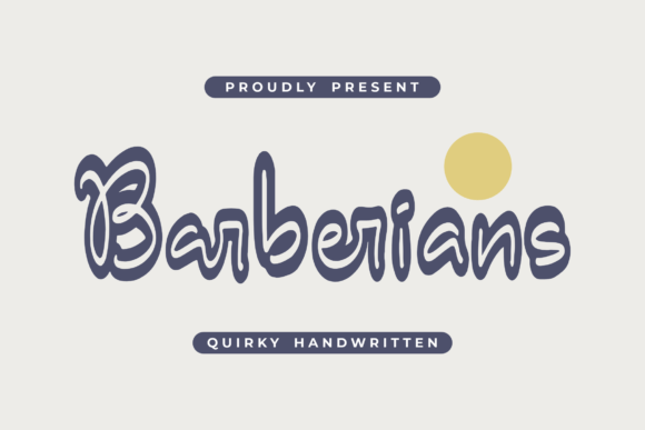 Barberians: A Handwritten Font for Editorial Charm