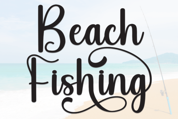 Beach Fishing: A Designer's Review of this Coastal Script Font