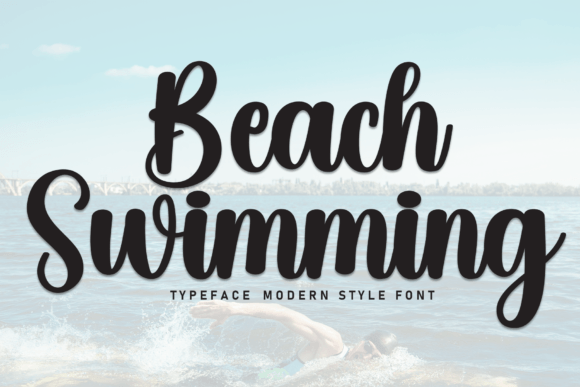 Beach Swimming: A Handwritten Font for Memorable Branding