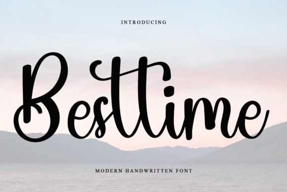 Besttime: A Handwritten Font for Elegant Publishing