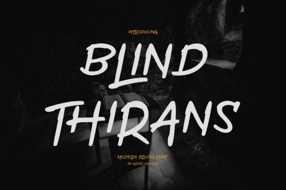 Blind Thirans: A Handwritten Font for Creative Web Design