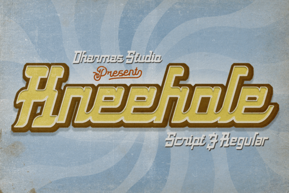Bring Vintage Charm to Your Creations with Kneehole Font