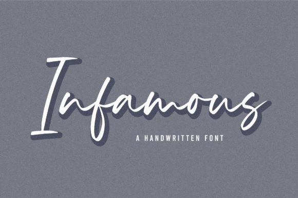 Choosing Infamous: A Stylish Script Font for Digital Branding