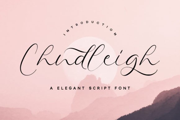 Chudleigh: An Elegant Script Font for Editorial Sophistication
