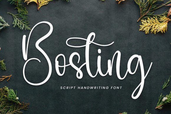 Elevate Your Brand with Bosting: A Stylish Script Font