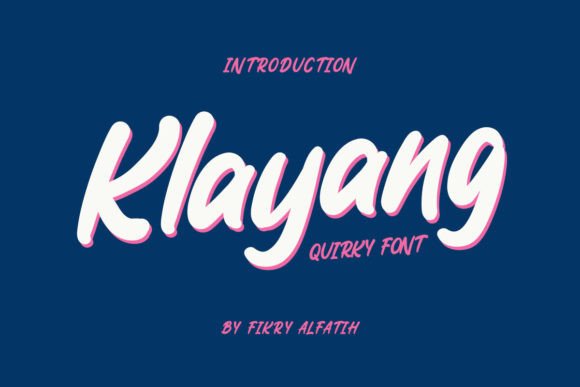 Enhance Your Brand with Klayang: A Handwritten Quirky Font
