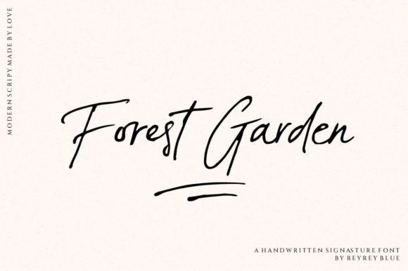 Forest Garden: A Premium Handwritten Font for Editorial Design