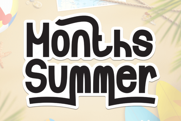 Months Summer: A Font for Campaigns That Need to Feel Human