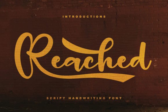 Reached: The Perfect Handwritten Font for Makers and Their Real Products