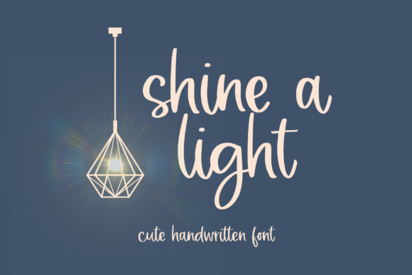 Shine a Light: A Handwritten Font for Crafters and Product Creators