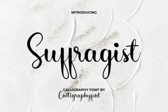 Suffragist: A Casual Script Font with Elegant Design Potential