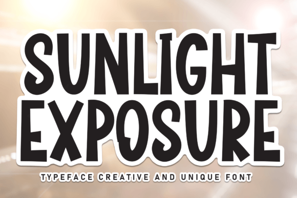 Sunlight Exposure Font: A Warm, Handwritten Touch for Your Brand