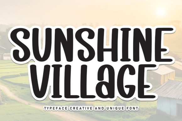 Sunshine Village Font: A Handwritten Treasure for Crafters